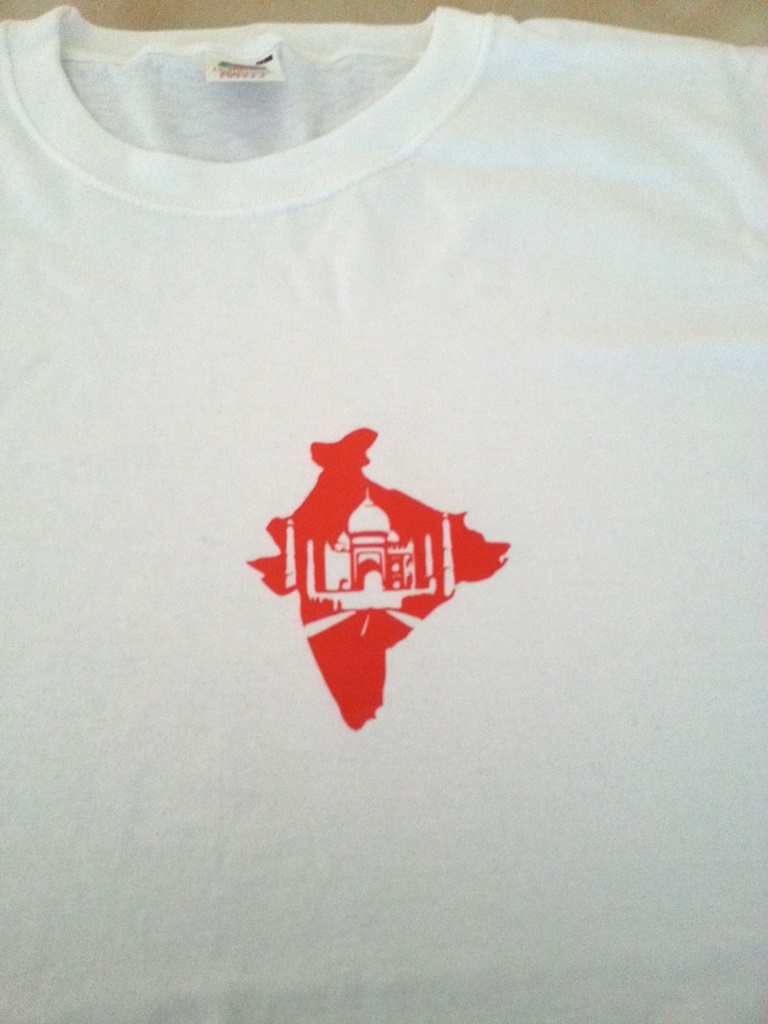 tee-shirt personnalisé flocage Inde & Taj Mahal