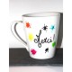 Mug taches d'encre " Merci " - cadeau maîtresse