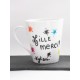 Mug taches d'encre " Merci " - cadeau maîtresse