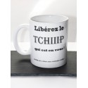 Mug blanc personnalisé " Tchip "