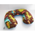 Coussin cale-tête pour enfant " Les dinos "