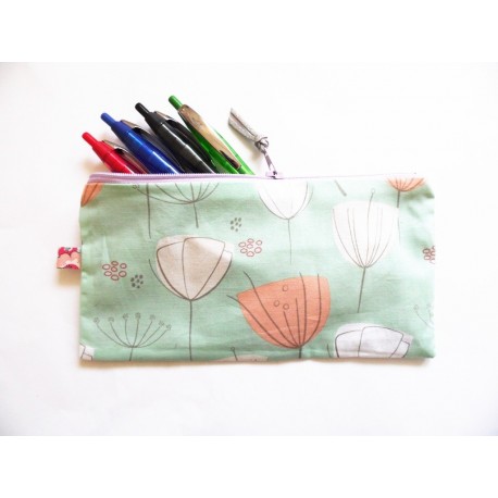 Trousse Dandelions couleurs pastels - Trousse crayons ou maquillage