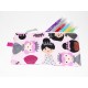 Trousse rose " Princesses "pour crayons , feutres 