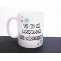 Mug personnalisé " Tu es un parrain qui déchiiiire ! " 