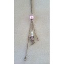 Collier Missy avec perles Swarovski - bijou couleur bronze