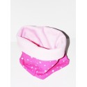 Snood enfant polaire rose " Poussière d'étoiles "