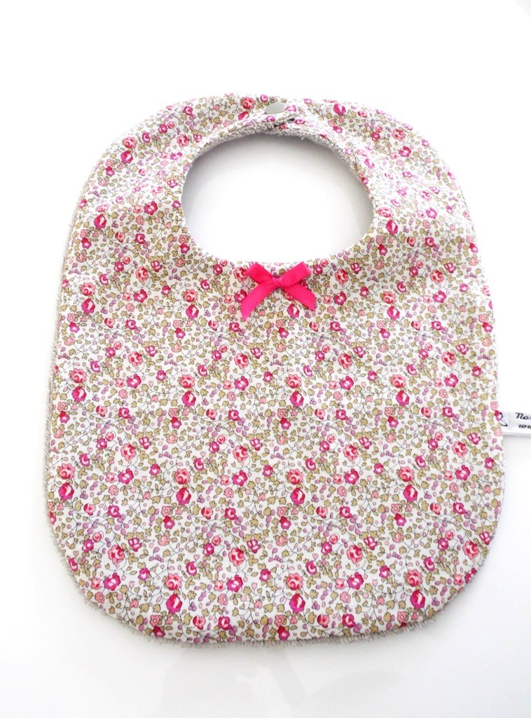 Bavoir Bebe Liberty Eloise Rose Cadeau De Naissance Nessygan Bavoir Bebe Liberty Eloise Rose Cadeau De Naissance Nessygan