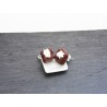 boucles d'oreilles brownie & chantilly - Bijou gourmand