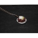 Collier gourmand brownie , chantilly & banane 