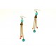 Boucles d'oreilles couleurs ethnique cristal Swarovski