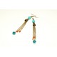 Boucles d'oreilles couleurs ethnique cristal Swarovski