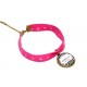Bracelet rose étoiles argentées avec un cabochon " Tu es une nounou qui déchire! "