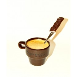 Petite cuillère personnalisée avec barre chocolatée - cuillère à thé, café , dessert