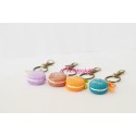 Porte-clés macaron gourmand personnalisé