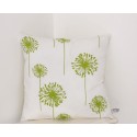 Coussin déco "Dandellion" blanc & vert