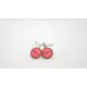 boucles d'oreilles dormeuses cabochons " Love ..Hate "