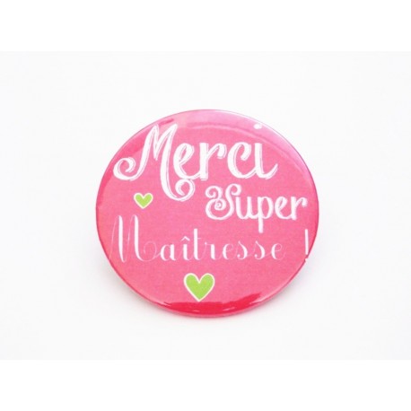 Magnet personnalisé "Merci Super maîtresse !"