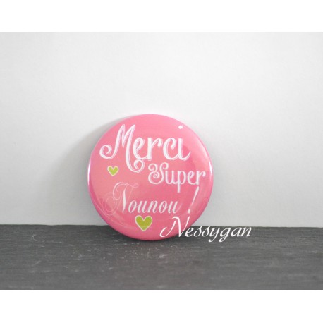 Magnet personnalisé "Merci Super Nounou !"