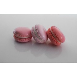 Marque-place macaron trio de roses