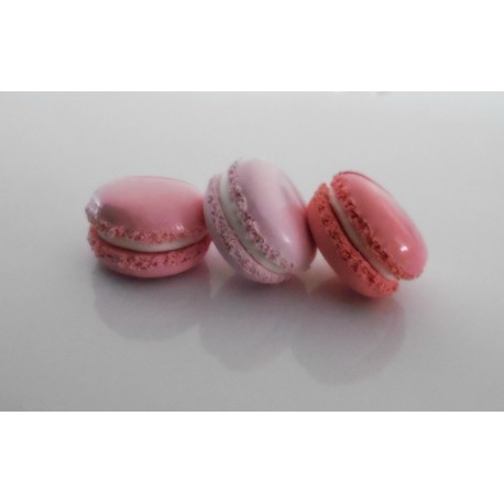 Marque-place macaron trio de roses