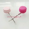 Barrettes gourmandes duo de macarons