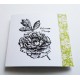 Faire-part de mariage blanc & vert avec une pivoine - carte invitation mariage