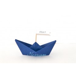 Marque-place bateau origami