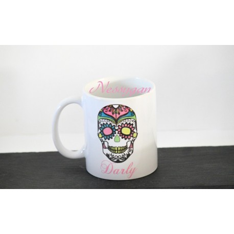 Mug Calavera personnalisé par un prénom