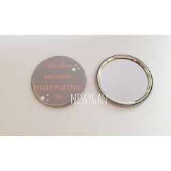 Miroir de poche à personnaliser