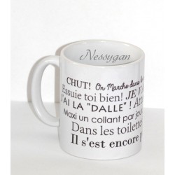 Mug blanc en céramique à personnaliser