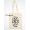 Tote bag écru personnalisé "Skull "