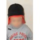 Bonnet chapka rouge et noir pour enfant