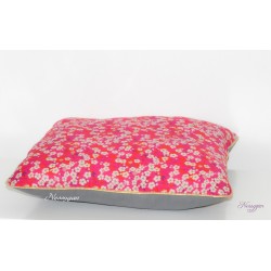 Coussin Liberty mitsi rouge