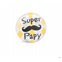 Magnet moustache " Super Papy"