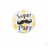 Magnet moustache " Super Papy"