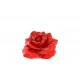 Broche fleur rose rouge