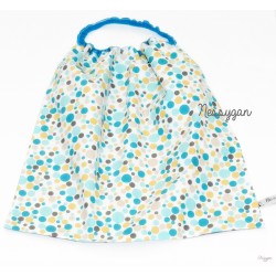 Serviette de table élastiquée " Petites bulles"