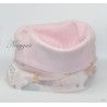 Snood " Dans les nuages " polaire rose