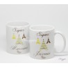 Mug Super parrain ou Super marraine thème tipi