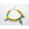 Bracelet perles aux couleurs du brésil 