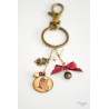 Porte-clef cabochon butterfly