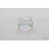 Boîte à dragées chevron bleu scandinave et kraft