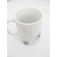Mug noir et blanc en céramique "Dandelion"
