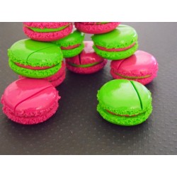 Marque-place macaron multicolore 