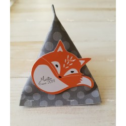 Boîte pour dragées berlingot Foxy le renard