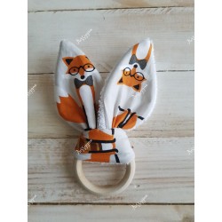 Anneau de dentition oreilles de lapin "Little Fox"