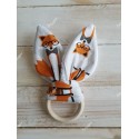 Anneau de dentition oreilles de lapin "Little Fox"