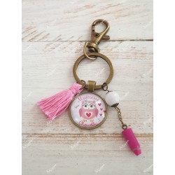 Porte-clef Super maîtresse trop chouette