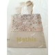 Sac rangement maternelle pour chaussons, doudou Liberty étoiles