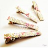 Barrettes pinces crocodile Liberty Eloise rose x2